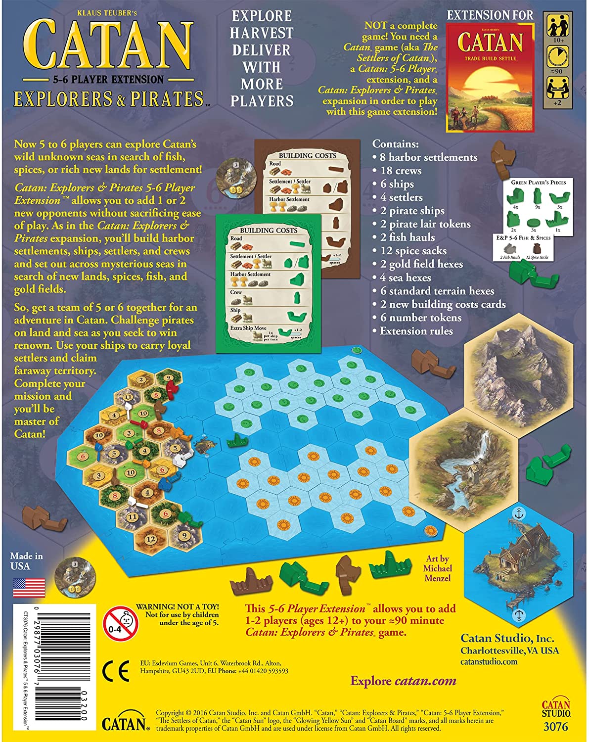Catan : Explorers and Pirates 5-6 Player Extension